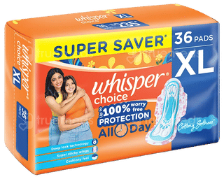 Whisper Choice Xl Pads Super Saver 36 Pads